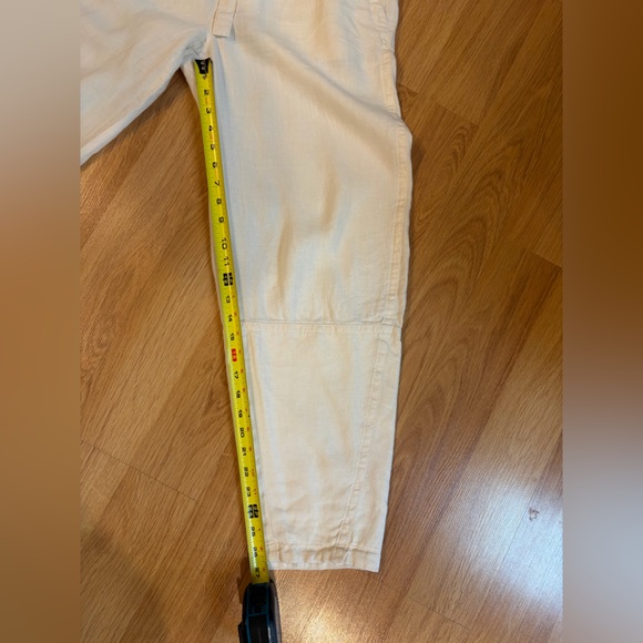 Everlane Bone Color The Linen Pull-On Barrel Pant Size S - Picture 7 of 11